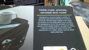 ARM CHAIR CADDY, WITH 5 BUILT IN COMPARTMENTS MADE BY INGENIOUS GIFTING